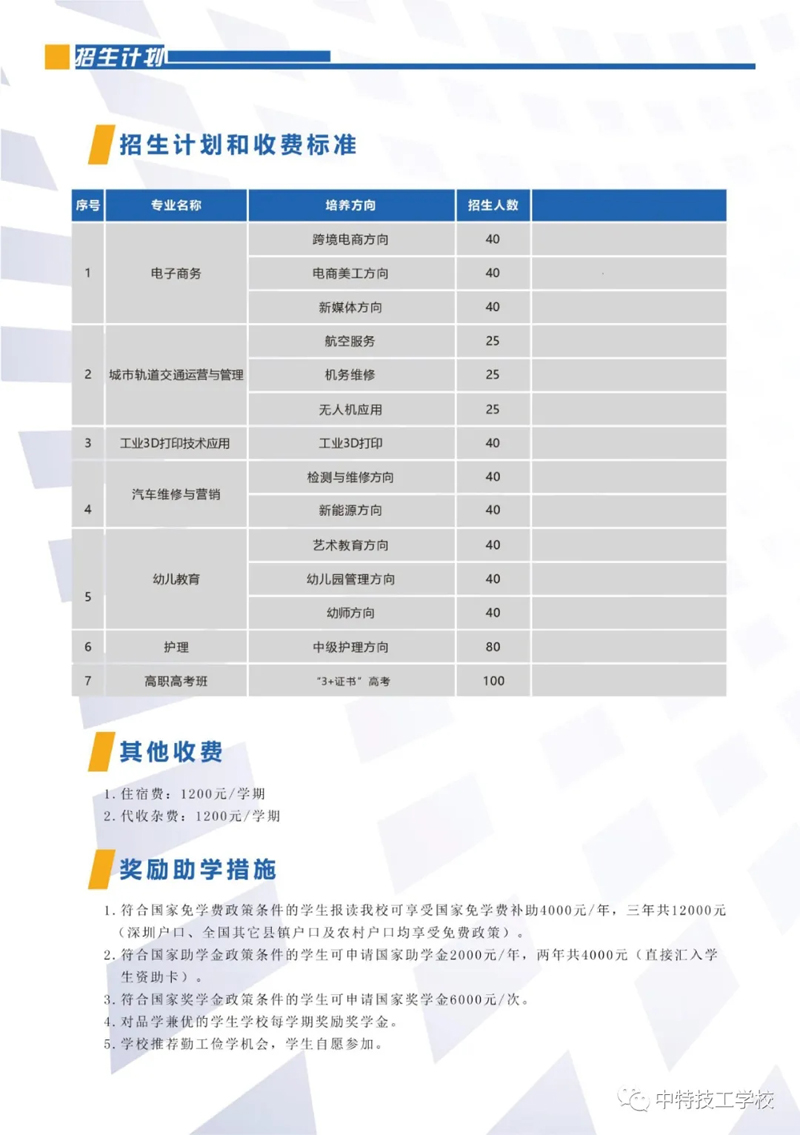 深圳中特技工学校2021年招生简章(图6)